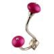 Neon Pink Silver Iron Hooks